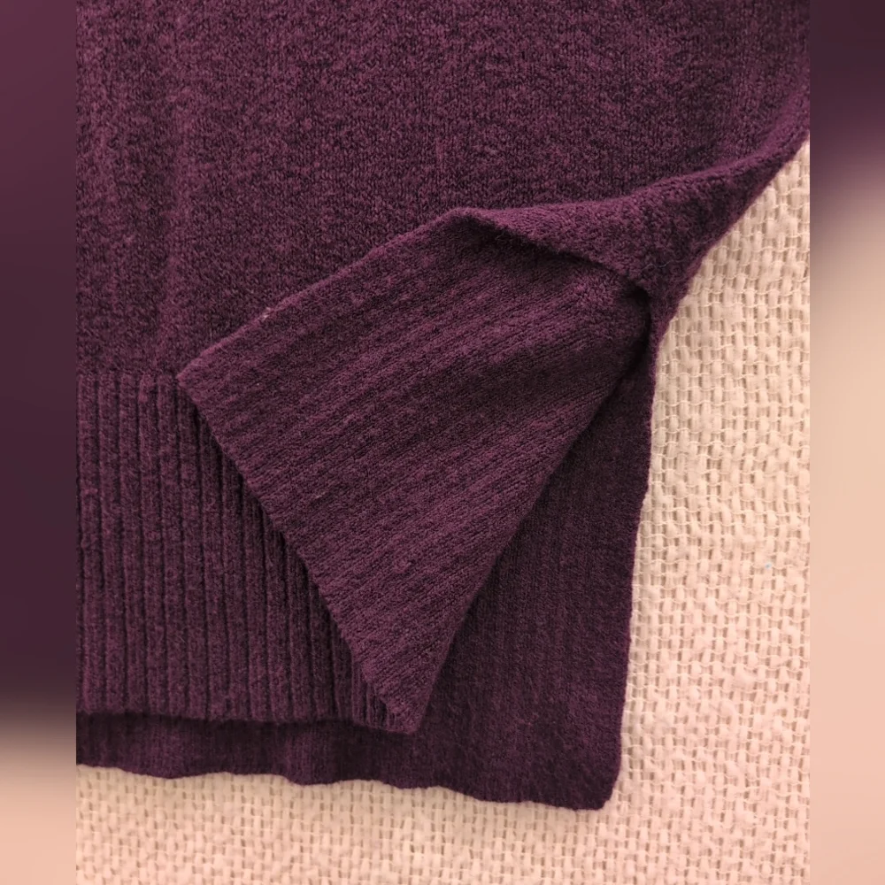 glyder Sweater Men's XL Purple/Cream Cashmere Blend Pullover Stripe Cozy Luxury